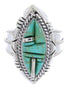 Turquoise Inlay Jewelry Southwestern Ring Size 5 BW66966